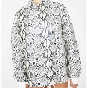 **NEW NEVER WORN** FAUX SNAKESKIN JACKET